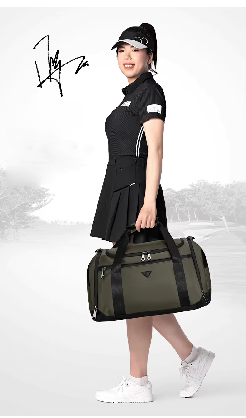 WanderS Waterproof Unisex Golf Duffel Clothing Bag Lightweight Golf Boston Bag