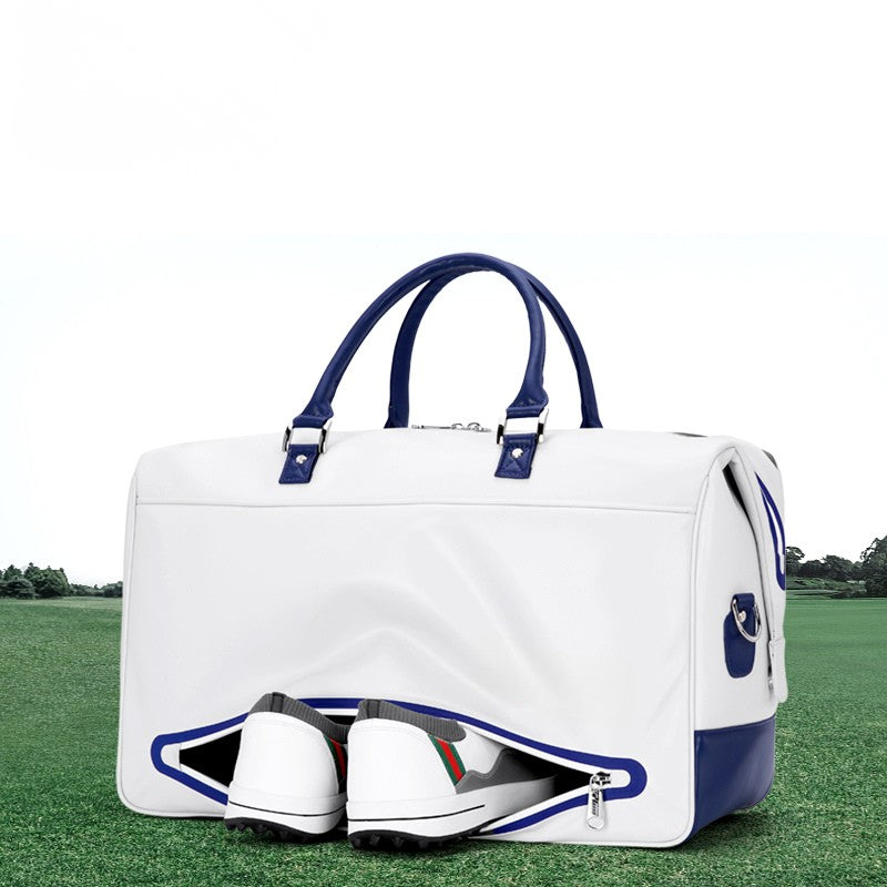 WanderS Cheap Golf Shoe Bags White Waterproof Custom Logo Golf Boston Bag