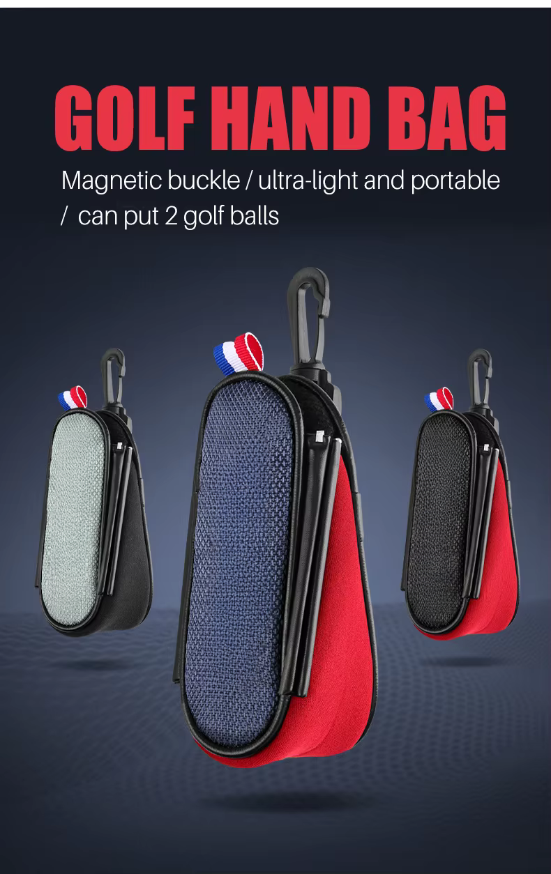 WanderS Golf Ball Mini Waist Pouch Bag Portable Customised Golf Ball Bag by WanderS