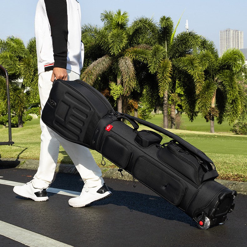 WanderS Golf Men And Women's Aviation Bag 3D Hardened Golf Bag Cap With Pulley by WanderS