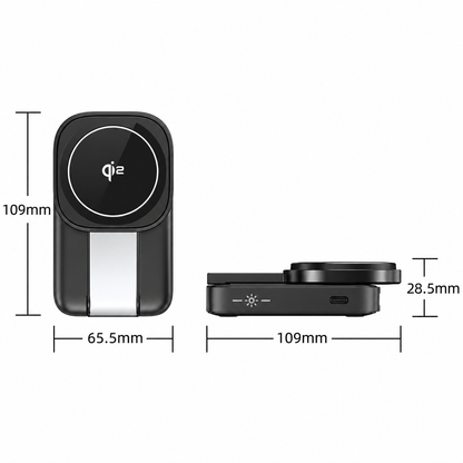 WanderS 3-in-1 Magnetic Qi2 15W Wireless Charger