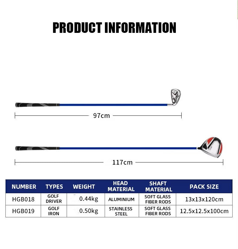 WanderS Golf Club Super Soft Shaft Practice Aid Golf Swing Trainer Flexible Golf Swing Bar