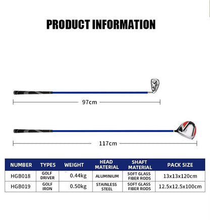 WanderS Golf Club Super Soft Shaft Practice Aid Golf Swing Trainer Flexible Golf Swing Bar