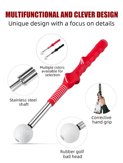 WanderS Telescopic Golf Swing Tempo Trainer Golf Swing Trainer Aid Retractable Golf Swing Practice Stick