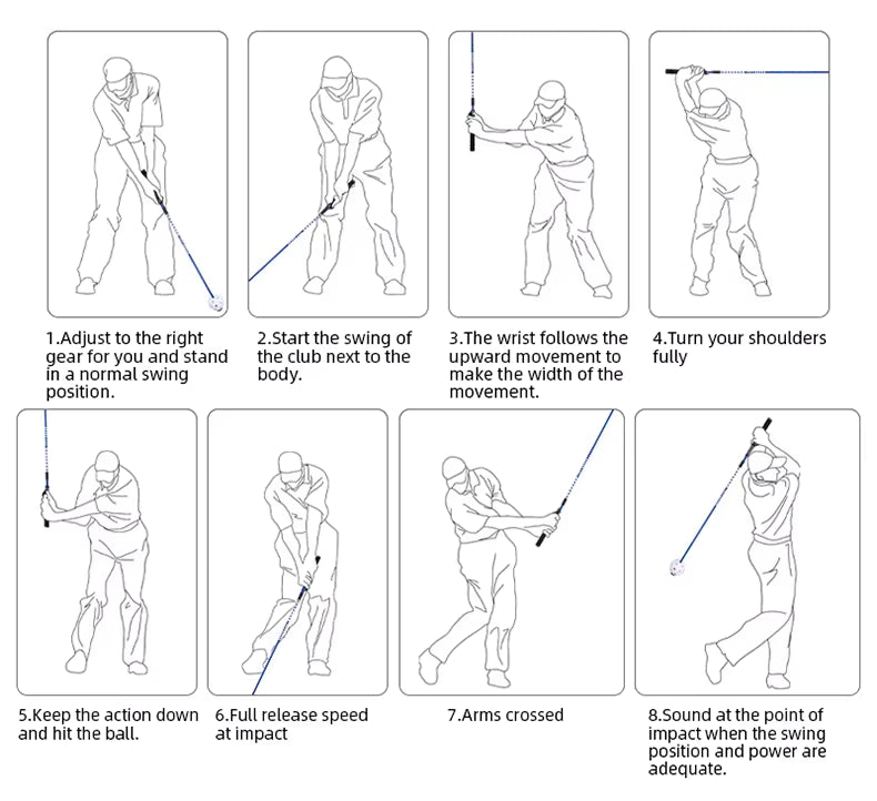 WanderS Golf Swing Trading Aids Golf Swing Speed Stick Golf Swing Practice Stick