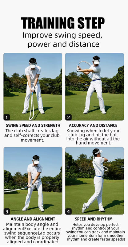 WanderS Golf Swing Rope Training Speed Aid Increase Strength Golf Swing Trainer