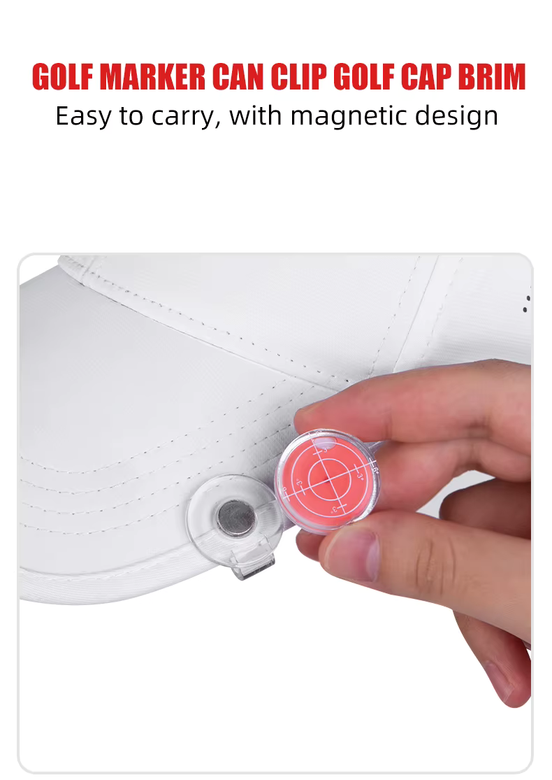 WanderS Level Finder Magnetic Golf Ball Marker Hat Clips Wholesale Custom Golf Ball Marker