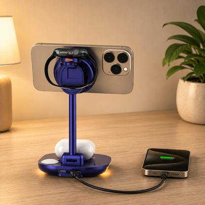 WanderS 3-in-1 Qi2.2 25W Cooling Wireless Charging Stand