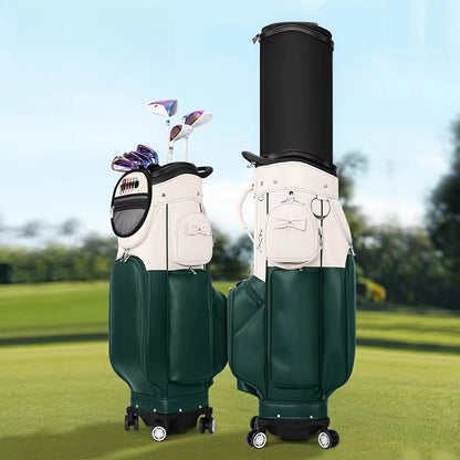 WanderS Airline Golf Bag Women's Hard Shell Retractable Ball Bag Four Wheeled by WanderS