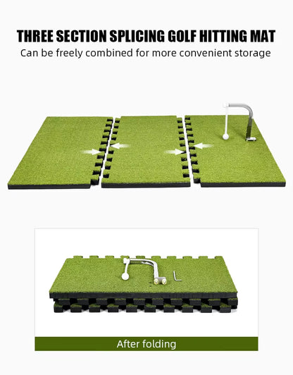 WanderS Adjust Height Anti Slip Golf Swing Training Mat Stitching Golf Swing Trainer