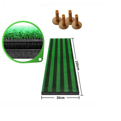 WanderS Driving Range Dual-Turf Golf Practice Mat For Hitting Swing Training