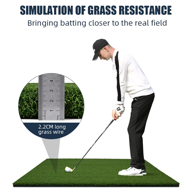 WanderS Golf Practice Swing Mat Long Grass Non Slip Golf Swing Mat