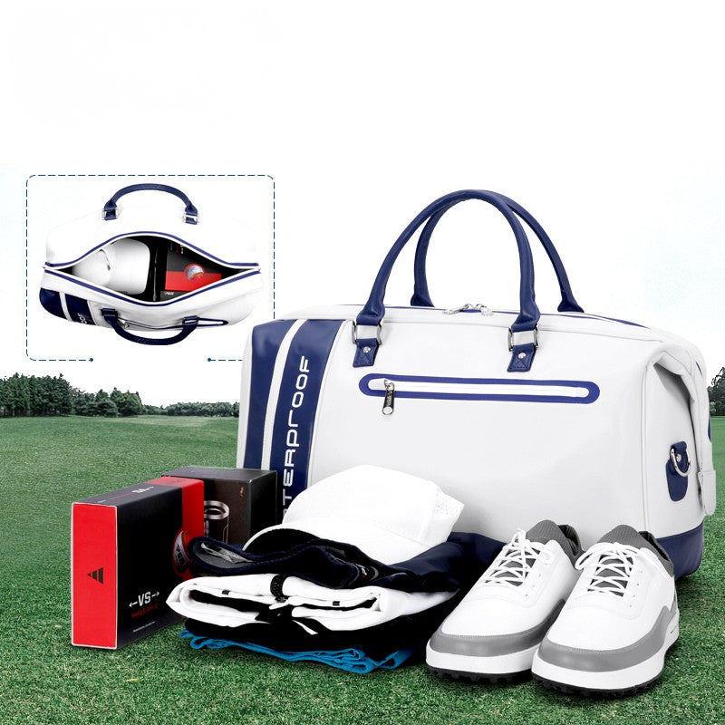 WanderS Cheap Golf Shoe Bags White Waterproof Custom Logo Golf Boston Bag