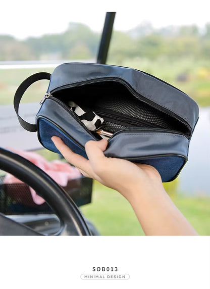 WanderS Waterproof Golf Pouch Ball Bag Men Golf Handbag With Divider by WanderS