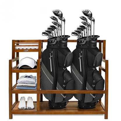 WanderS Golf Bags Organize Storage Rack Suppliers Wood Golf Club Rack Golf Bag Storage Rack