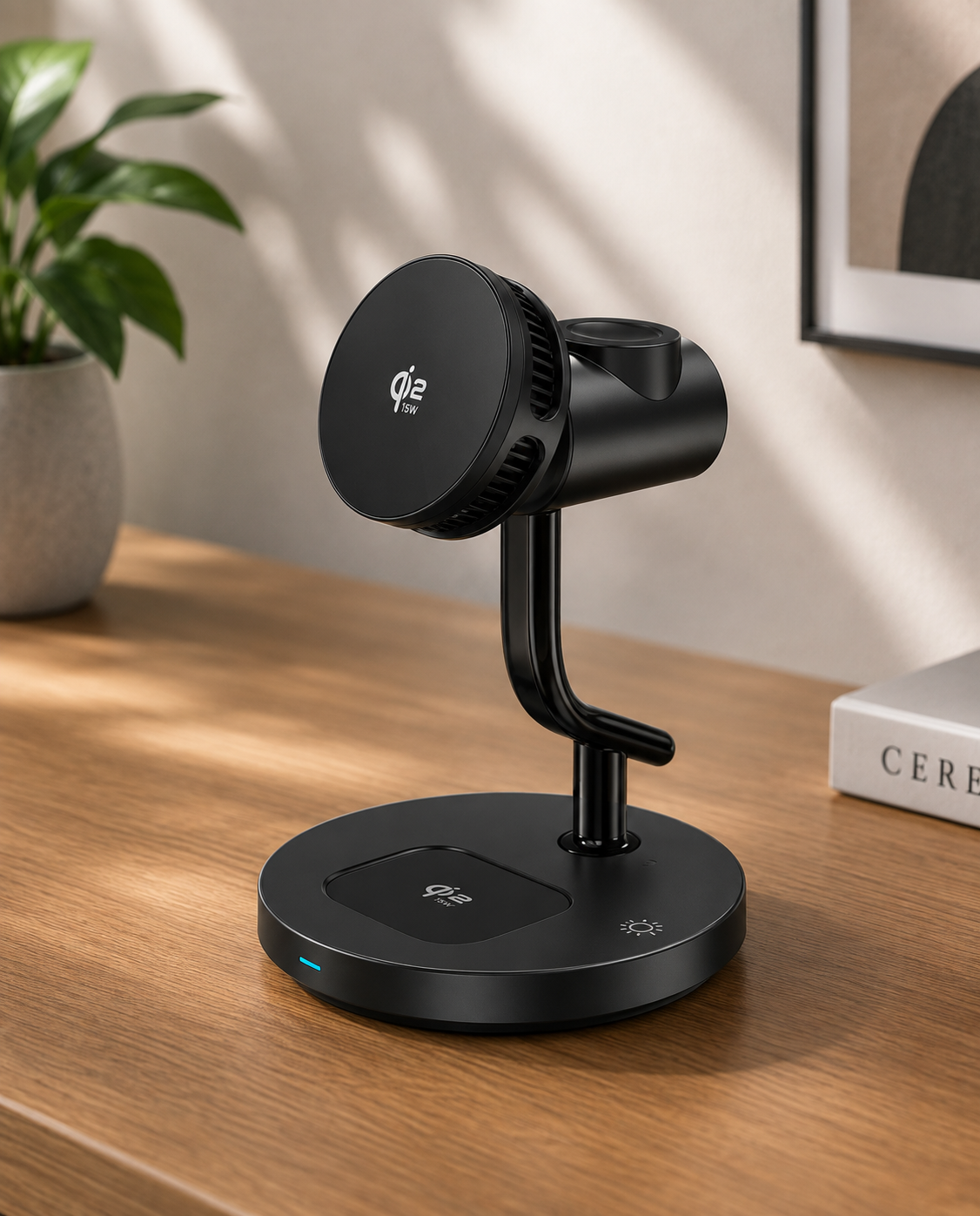 WanderS 3-in-1 Qi2.2 25W Cooling Magnetic Wireless Charger