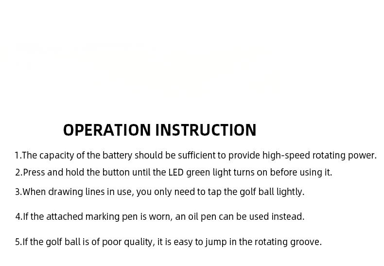 WanderS Electric Find The Center Of Gravity Drawing Kit Golf Ball Line Marker
