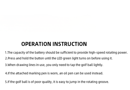 WanderS Electric Find The Center Of Gravity Drawing Kit Golf Ball Line Marker