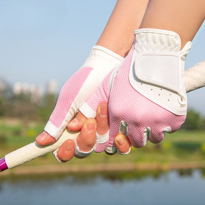WanderS Women'S Open Finger Glove Breathable Mesh Sunscreen Finger Covers Left And Right Hands Factory Golf Gloves