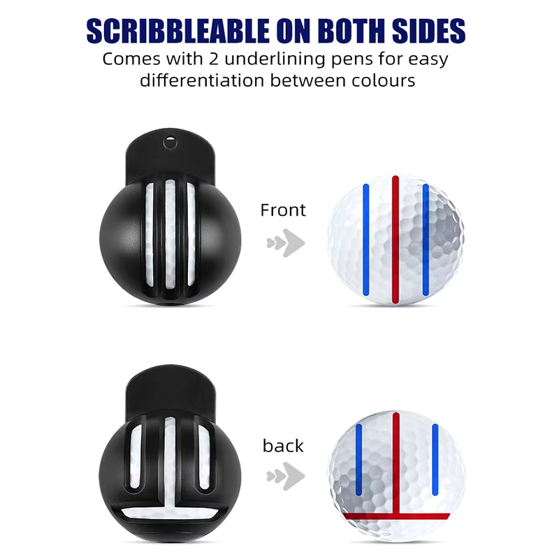 WanderS Triple 3-Line Golf Ball Marker Golf Ball Line Markers