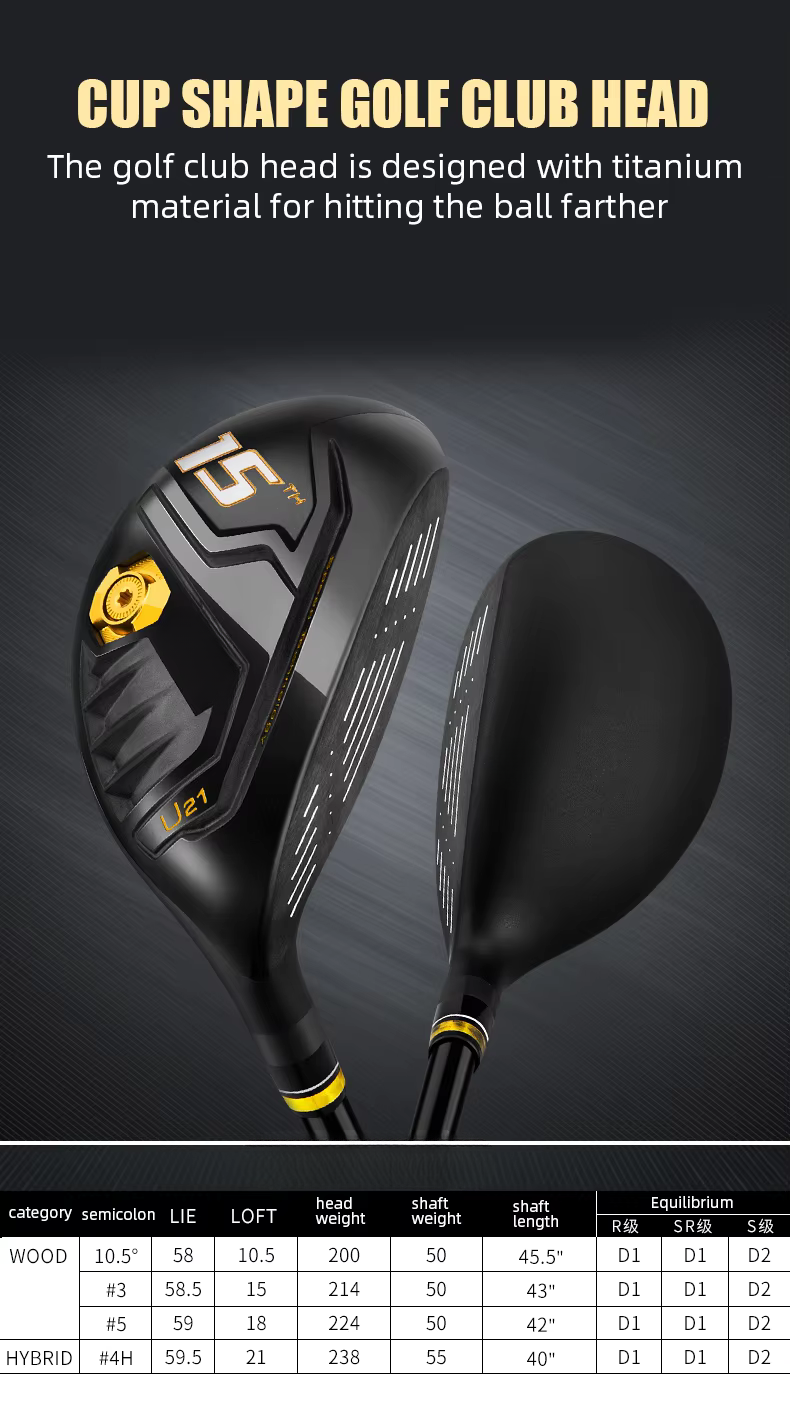 WanderS 15Th Custom Golf Clubs Complete Set Drivers Titanium Golf Clubs