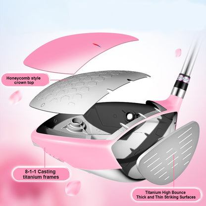 WanderS Women Righr Handed Golf Club Set Titanium Driver Golf Clubs With Golf
