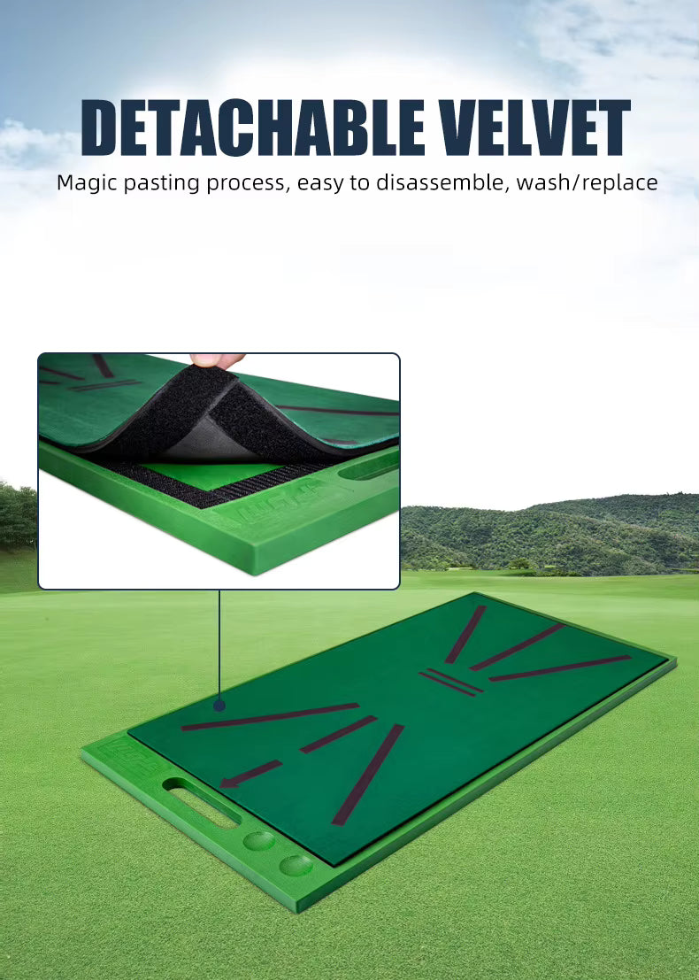 WanderS Chipping Golf Training Mat Indoor Hitting Mini Impact Golf Practice Mat