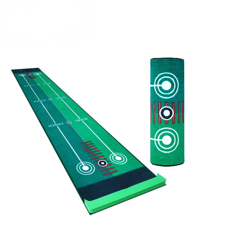 WanderS Portable Indoor Golf Family Practice Blanket Velvet Two-Way Putter Mat Practice Blanket