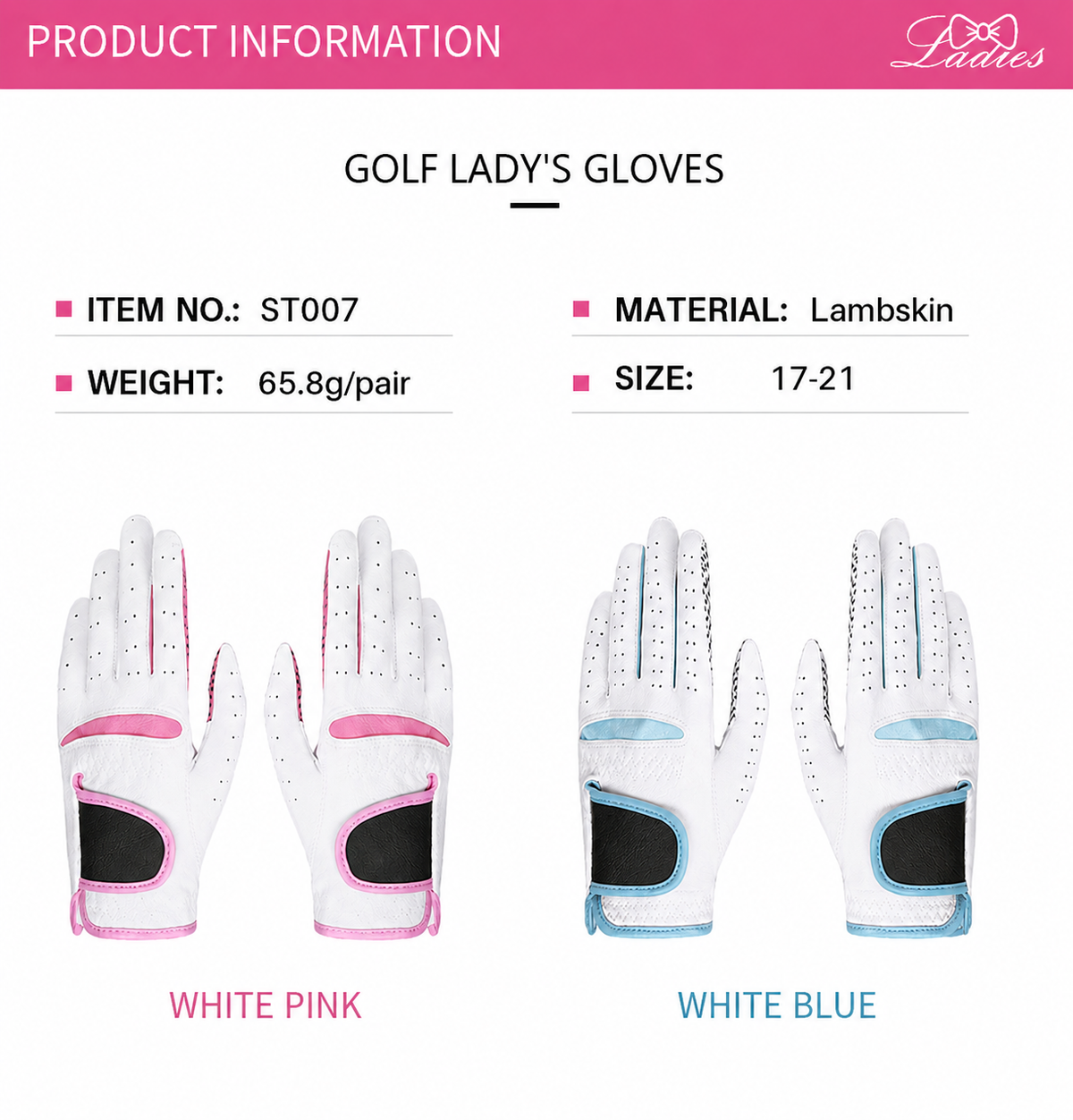 WanderS Pair Lady'S Golf Gloves