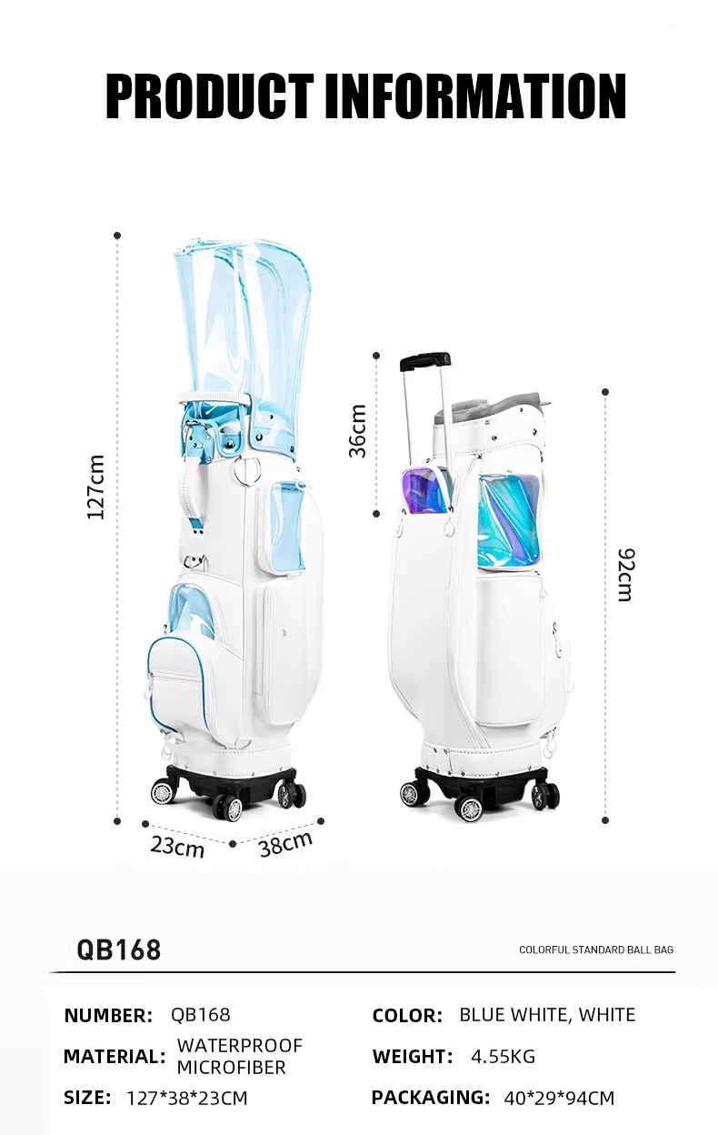 WanderS Golf Bag Manufacturers Women Golf Bag Waterproof Transparent Lady Golf