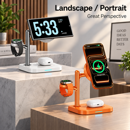 WanderS 3-in-1 Qi2.2 25W Magnetic Wireless Charger