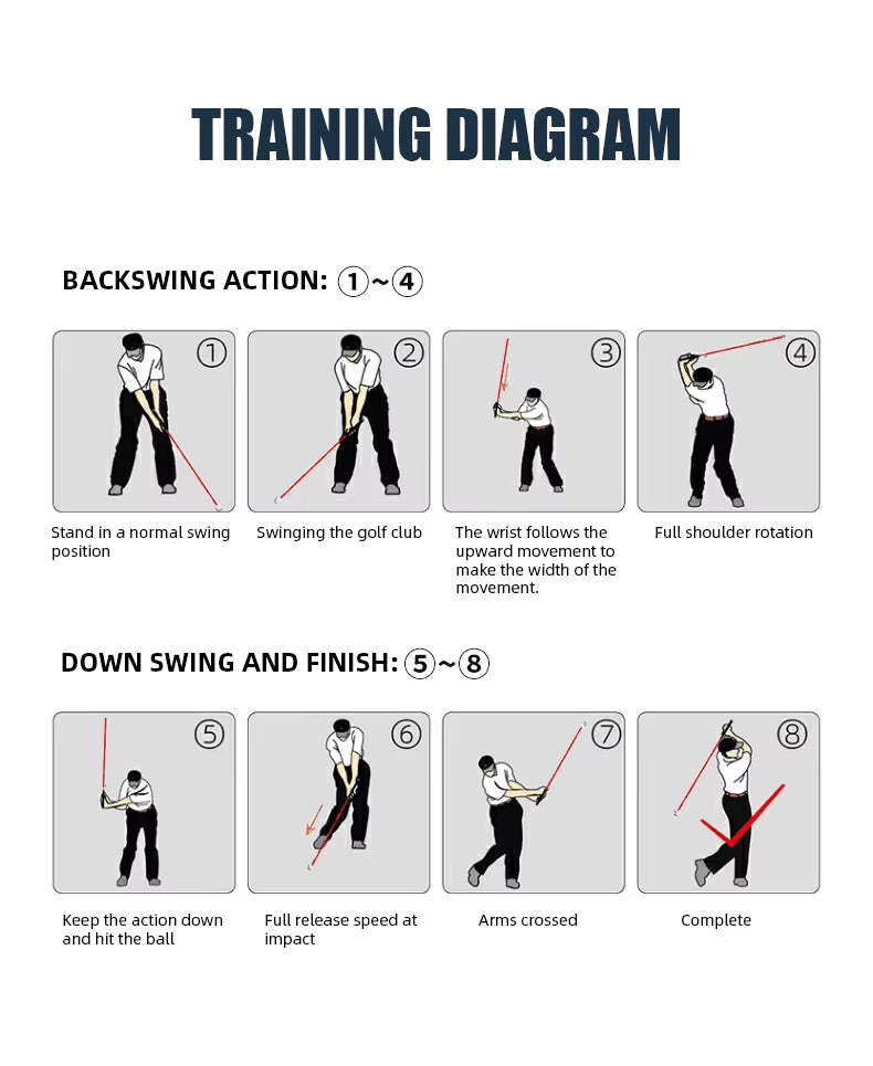 WanderS Golf Swing Speed Sticks Training Aids Golf Swing Trainer