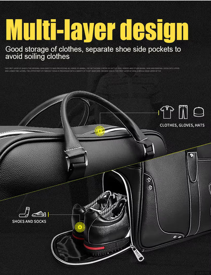 WanderS Leather Travel Boston Bag