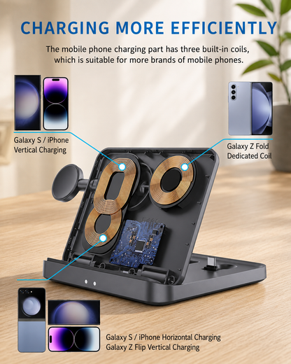 WanderS Apple 3-in-1 Foldable Wireless Charger