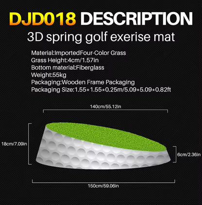 WanderS Good Quality Hot Sale Golf Hitting Mat Can Be Rotated 360 Degrees To Adjust The Slope