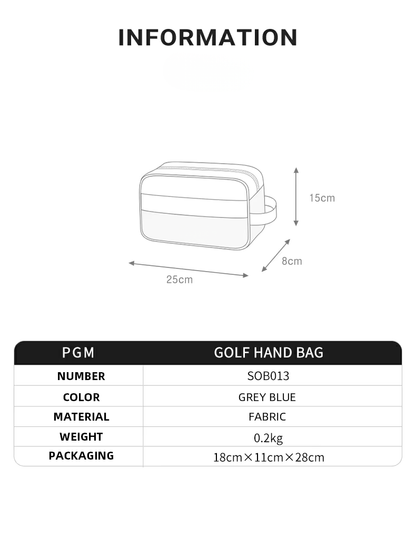 WanderS Waterproof Golf Pouch Ball Bag Men Golf Handbag With Divider