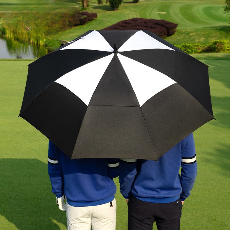WanderS  Golf Umbrella Ultralight Carbon Fiber Automatic Umbrella Larger 125Cm Double Layer Windproof And Uv-Proof Upf50+