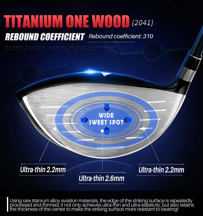 WanderS Titanium Left Hand Golf Driver Practice Custom Logo Pink Ladies Golf