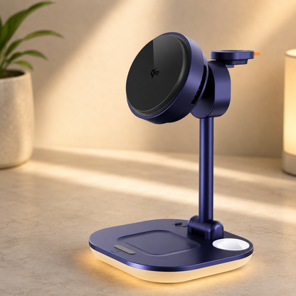WanderS 3-in-1 Qi2.2 25W Cooling Wireless Charging Stand