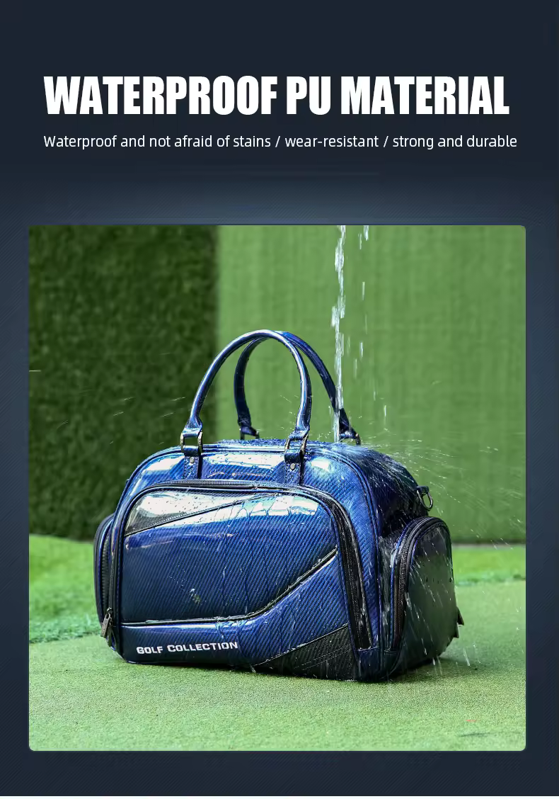 WanderS Men Waterproof Golf Boston Sport Clothing Bag With Shoe Compartment