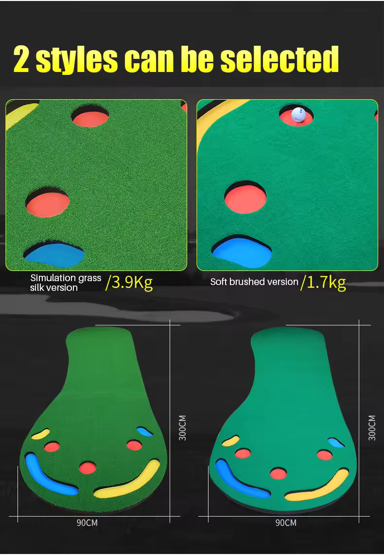 WanderS Indoor And Outdoor Floor Nylon Artificial Grass Turf Mat Practice Golf Putting Mat Training Golf Mat