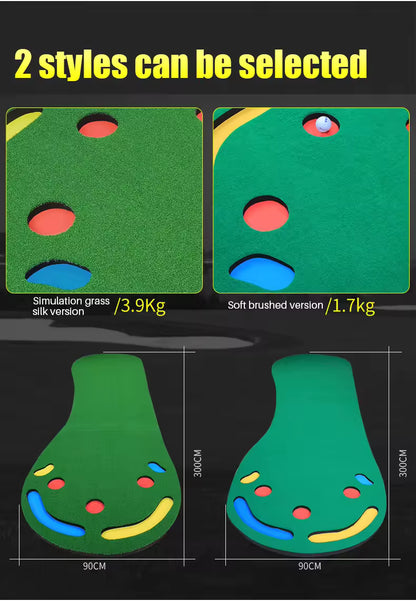 WanderS Indoor And Outdoor Floor Nylon Artificial Grass Turf Mat Practice Golf Putting Mat Training Golf Mat