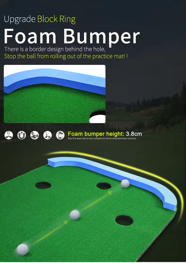 WanderS Hot Sales Portable Golf Putting Green With Newest Design Carpet by WanderS