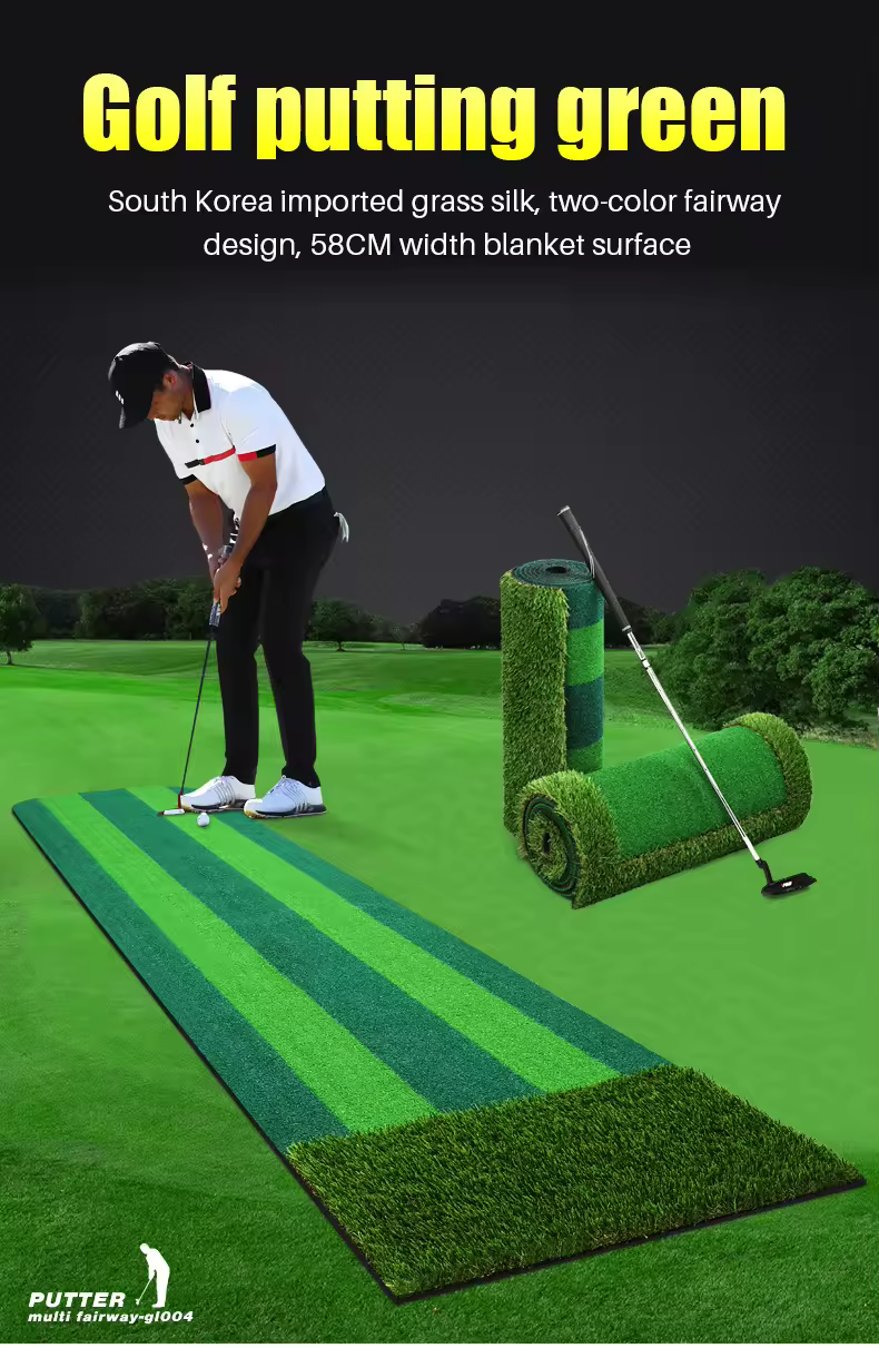 WanderS  Portable Indoor And Our Door Golf Practice Putting Green Carpet