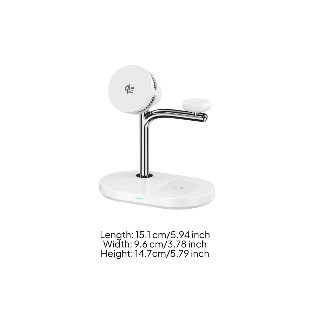 WanderS 3-in-1 Qi2.2 25W Cooling Magnetic Wireless Charger