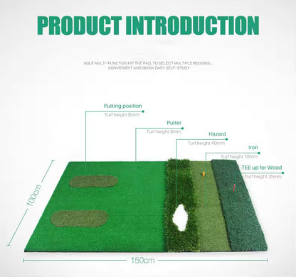 WanderS 3D Golf Multifunction Training Hitting Mat