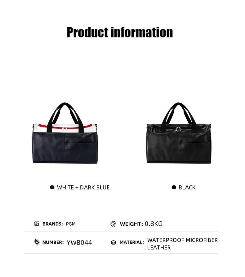 WanderS Waterproof Golf Duffel Clothing Bag Lightweight Golf Boston Bag With