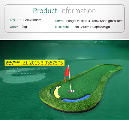 WanderS High Quality Anti-Drop Ball Indoor Practice Mini Golf Putting Green