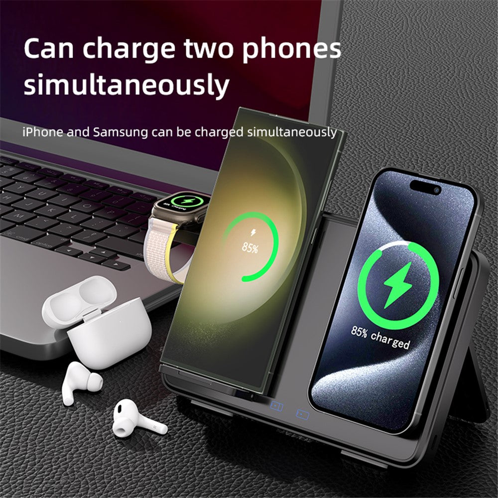 WanderS 4-in-1 Dual-Coil Magnetic Wireless Charger 15W