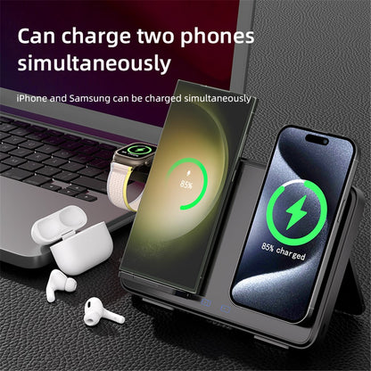 WanderS 4-in-1 Dual-Coil Magnetic Wireless Charger 15W